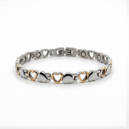 Bracelet Calmeya, finition doré et argenté, vue du bijou