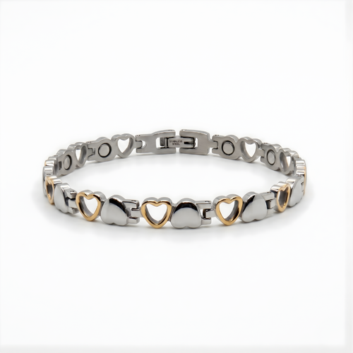 Bracelet Calmeya, finition doré et argenté, vue du bijou