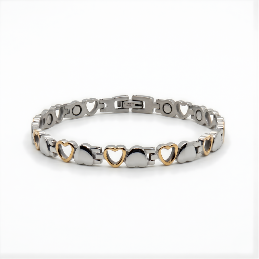 Bracelet Calmeya, finition doré et argenté, vue du bijou